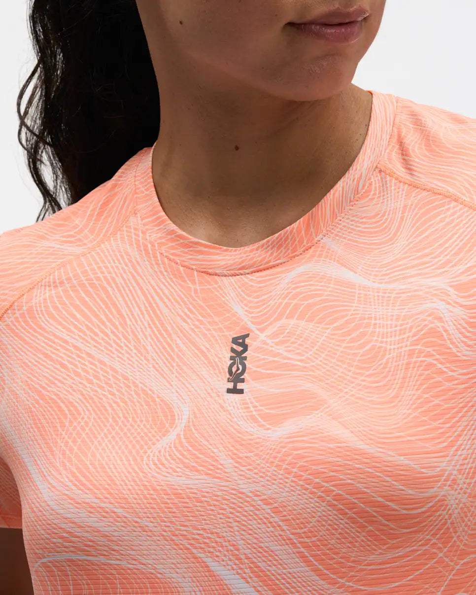 Hoka Everyrun Short Sleeve Women's T-shirt - Bog Dog Running