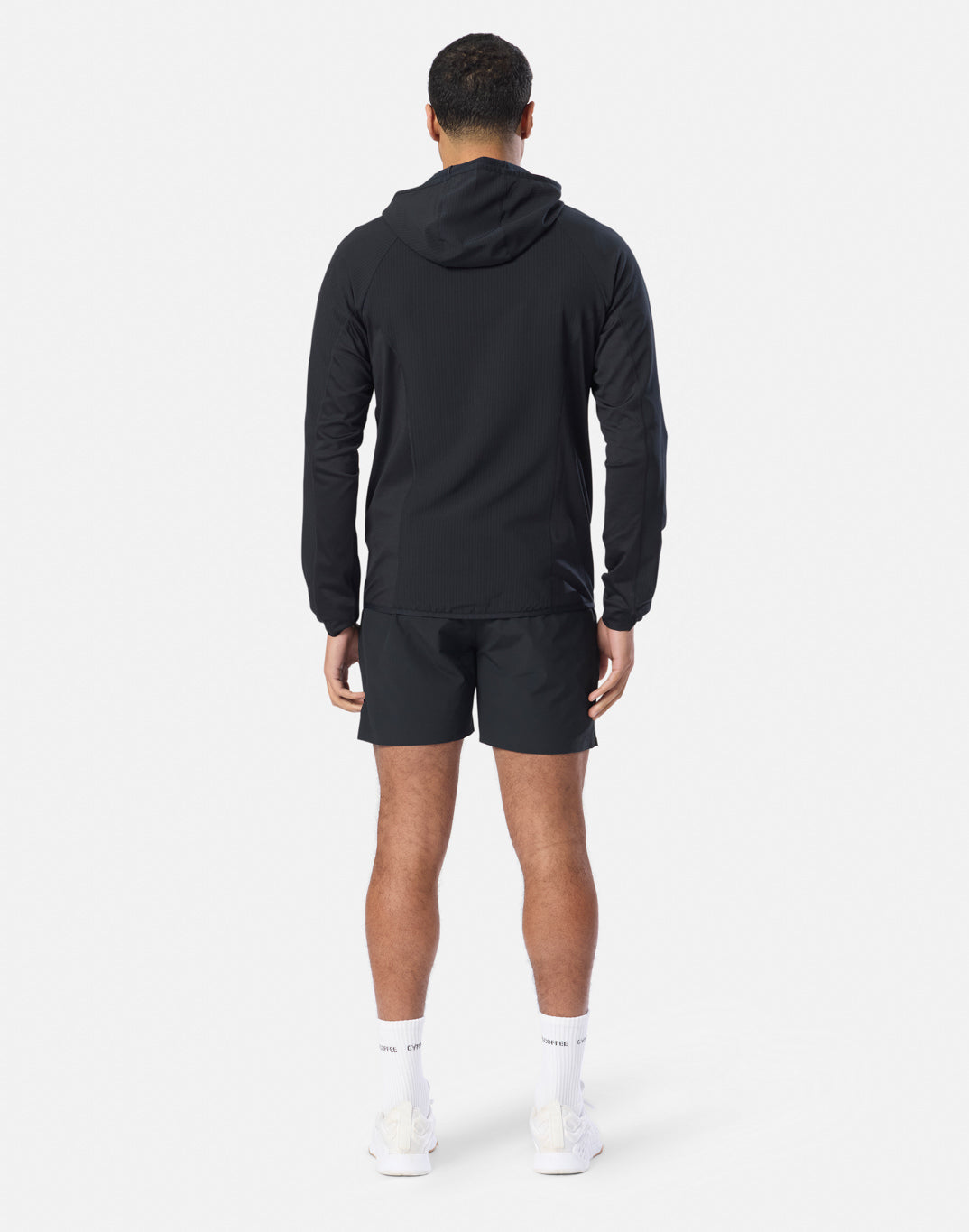 Gym+Coffee Game Changer Train Men's Hooded Midlayer - Bog Dog Running