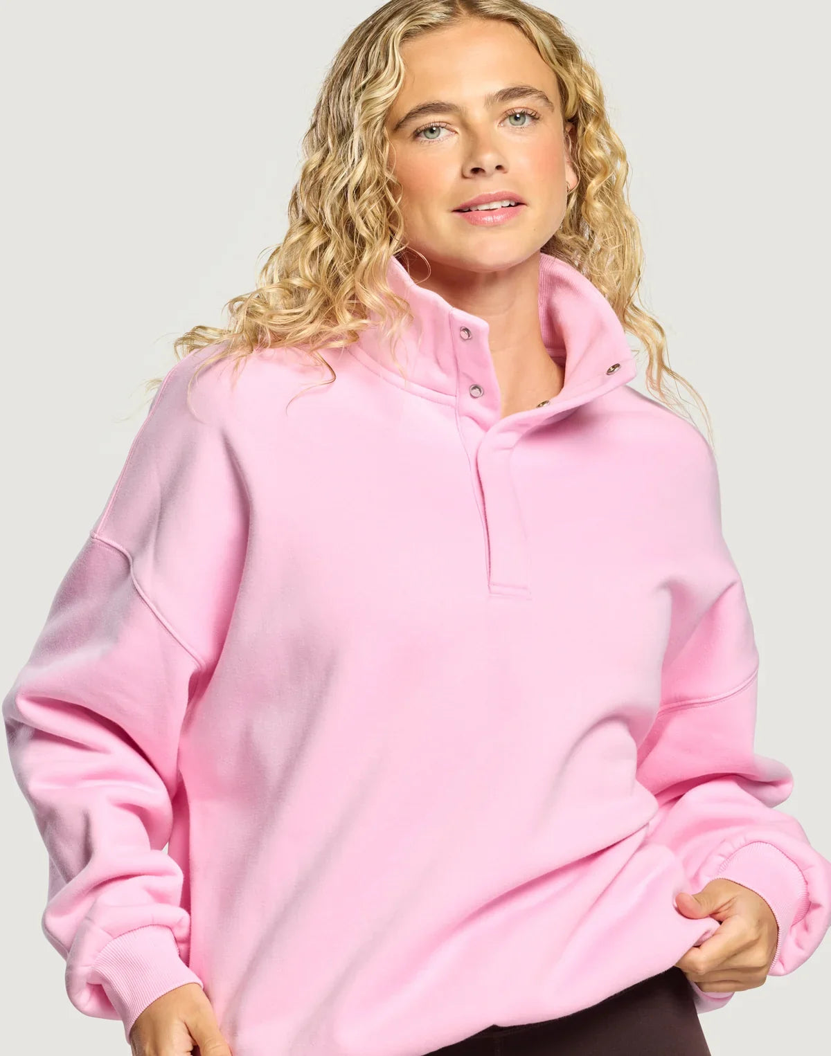 Gym+Coffee Daily Snap Collar Women's Sweatshirt - Clothing - Runner's Warehouse