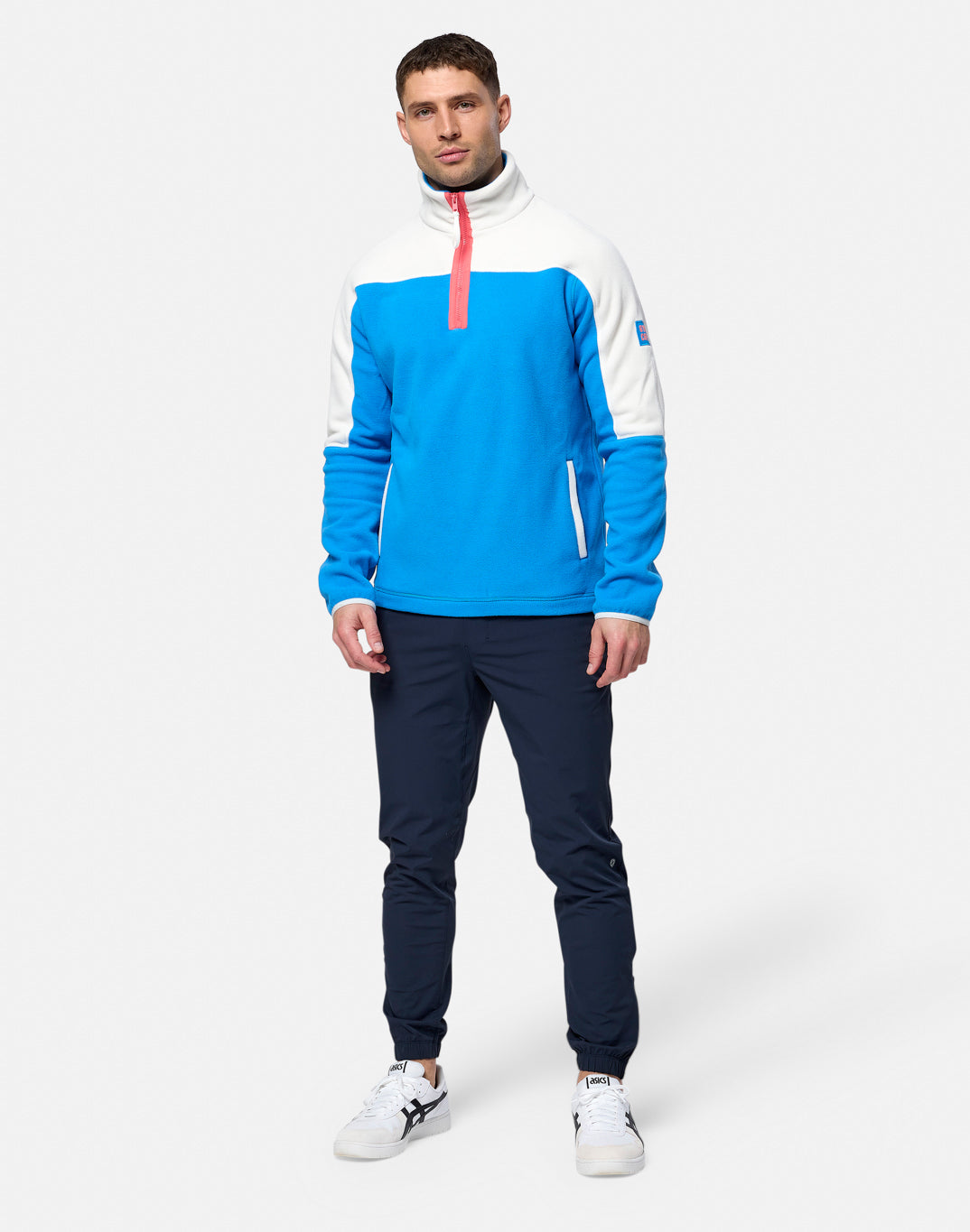 Gym + Coffee Half Zip Polar Unisex Fleece - Bog Dog Running