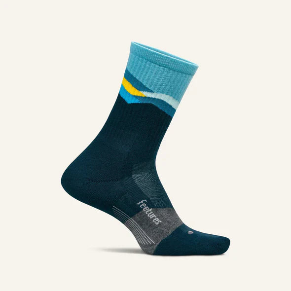 Feetures Trail Max Cushion Mini Crew Sock - Bog Dog Running