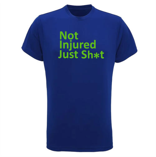 Bog Dog's Own #Notinjuredjustsh*t Women's T-Shirt - Bog Dog Running