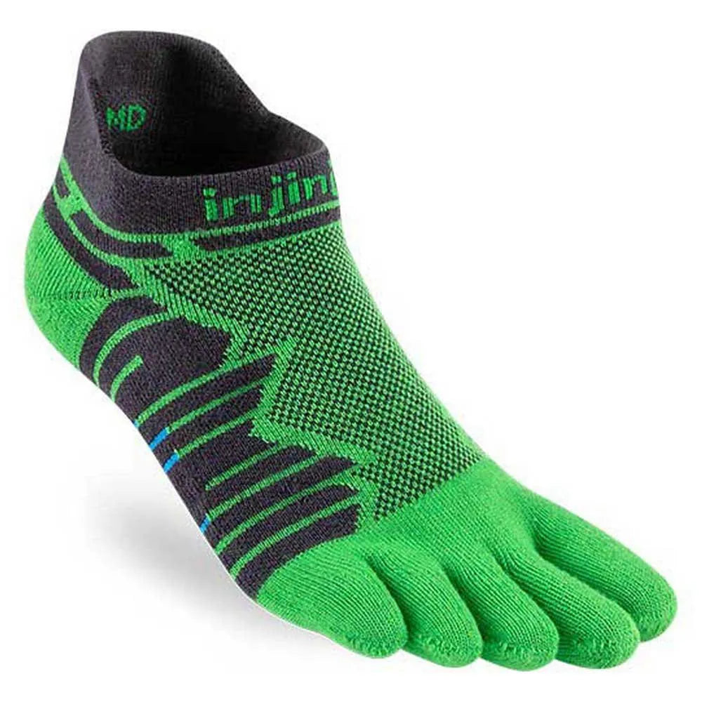 Injinji Ultra Run MW No Show Sock - Bog Dog Running