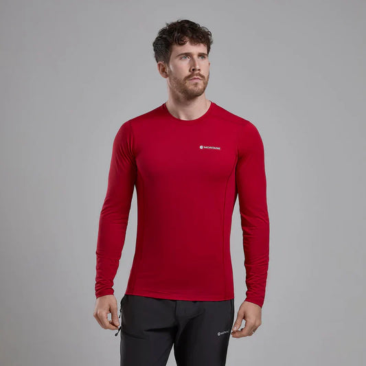 Montane Men's Dart Lite Long Sleeve T-Shirt - Bog Dog Running