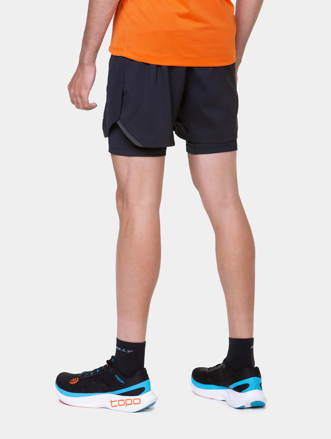 Ronhill Tech Reflect 5" Men's Twin Short - Bog Dog Running