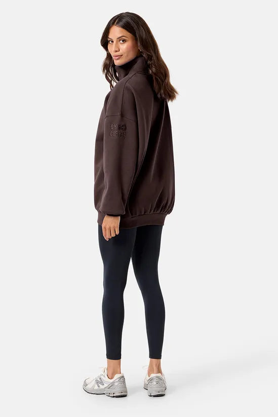Gym+Coffee Snap Collar Sierra Sweatshirt