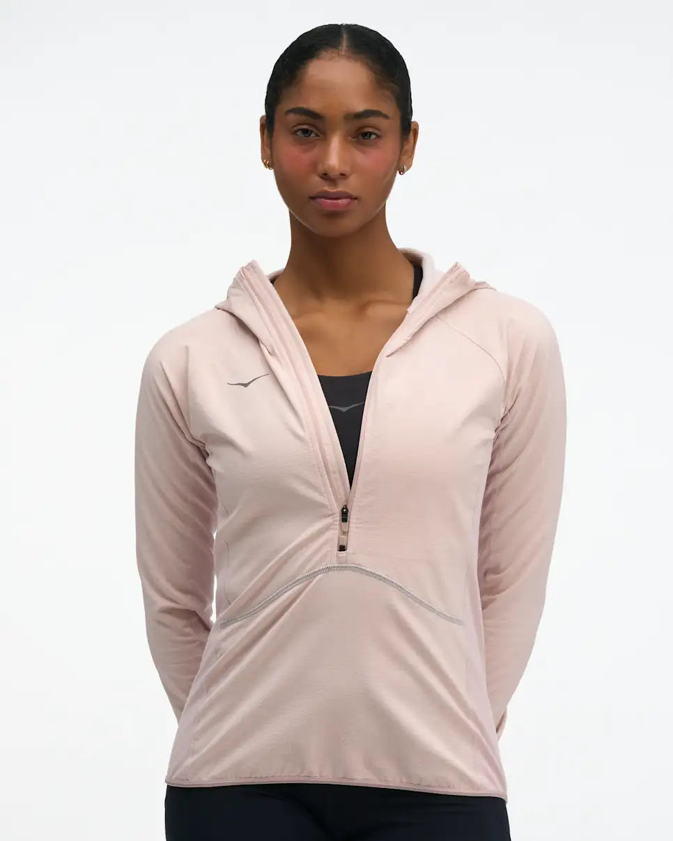 Hoka SkyGlow Women's Half Zip - Clothing - Runner's Warehouse