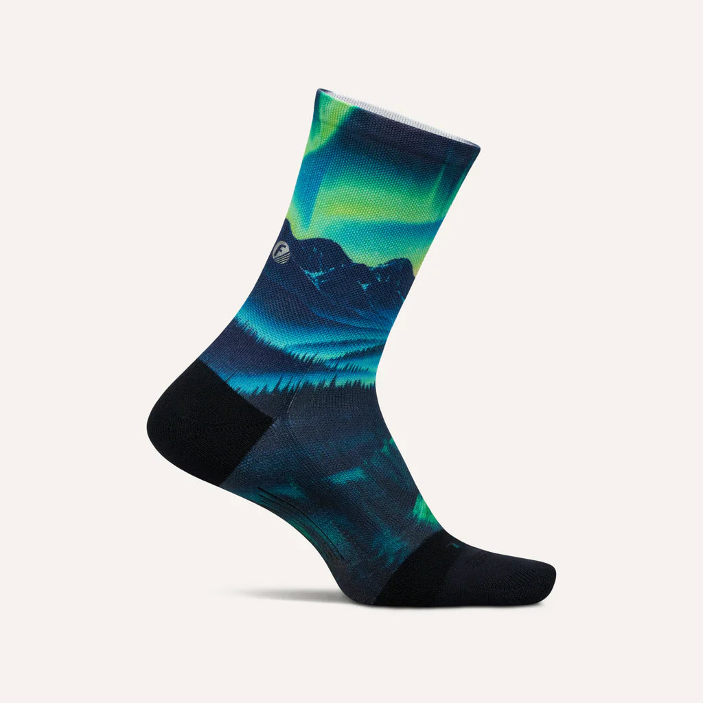 Feetures Elite Light Cushioning Mini Crew Socks - Bog Dog Running
