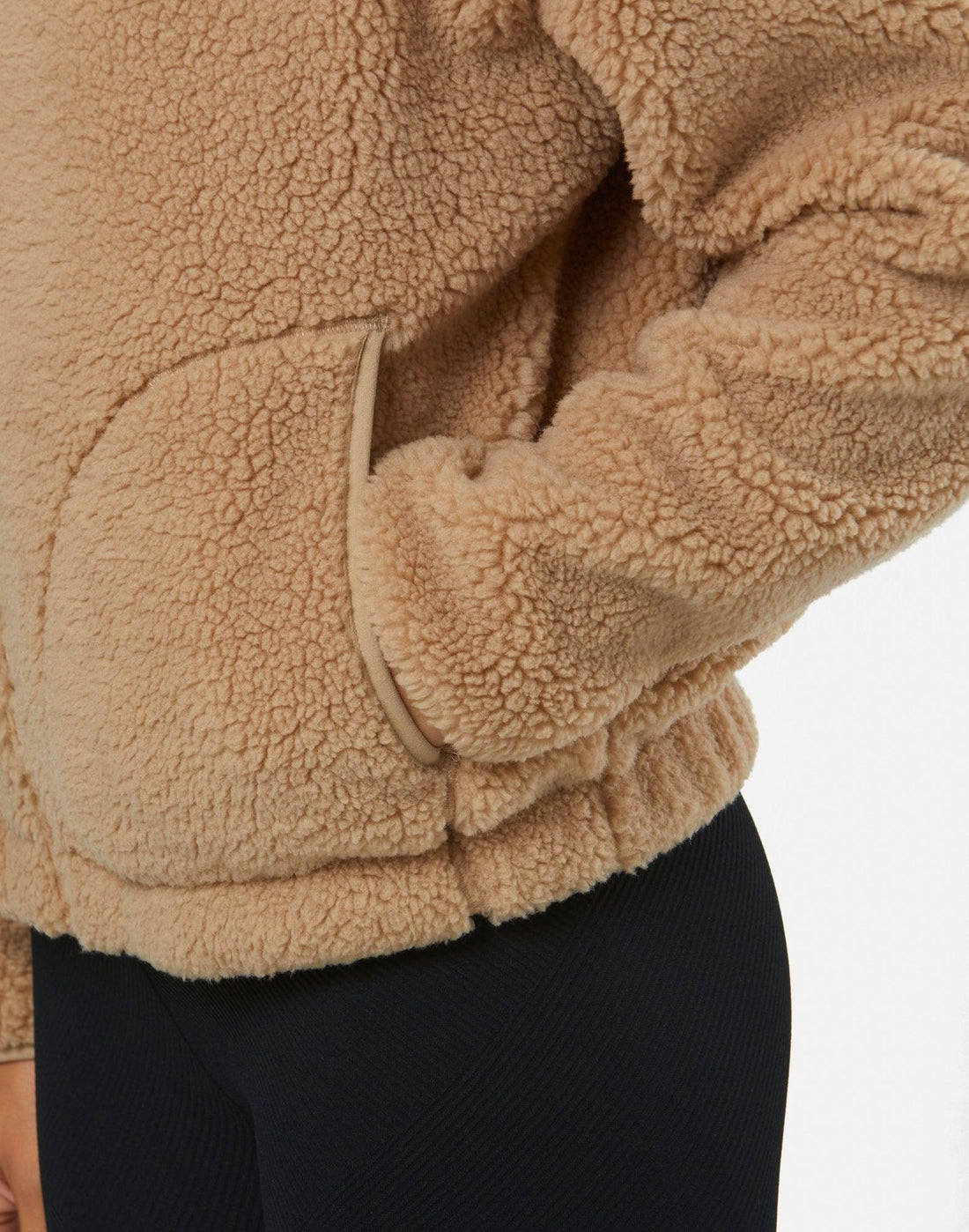 Gym+Coffee Industry High Collar Womens Fleece Jacket - Bog Dog Running