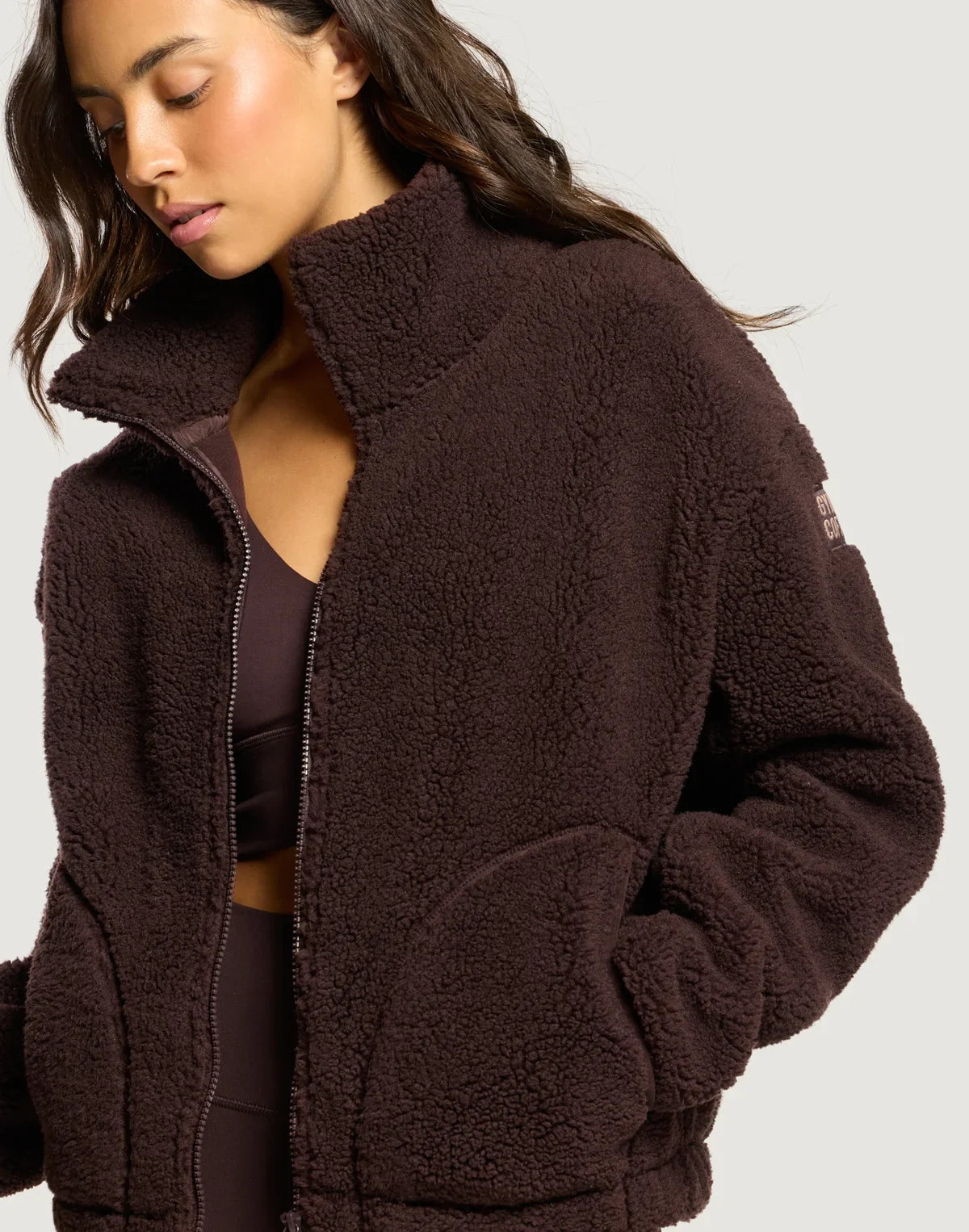 Gym+Coffee Industry High Collar Womens Fleece Jacket - Jackets - Runner's Warehouse