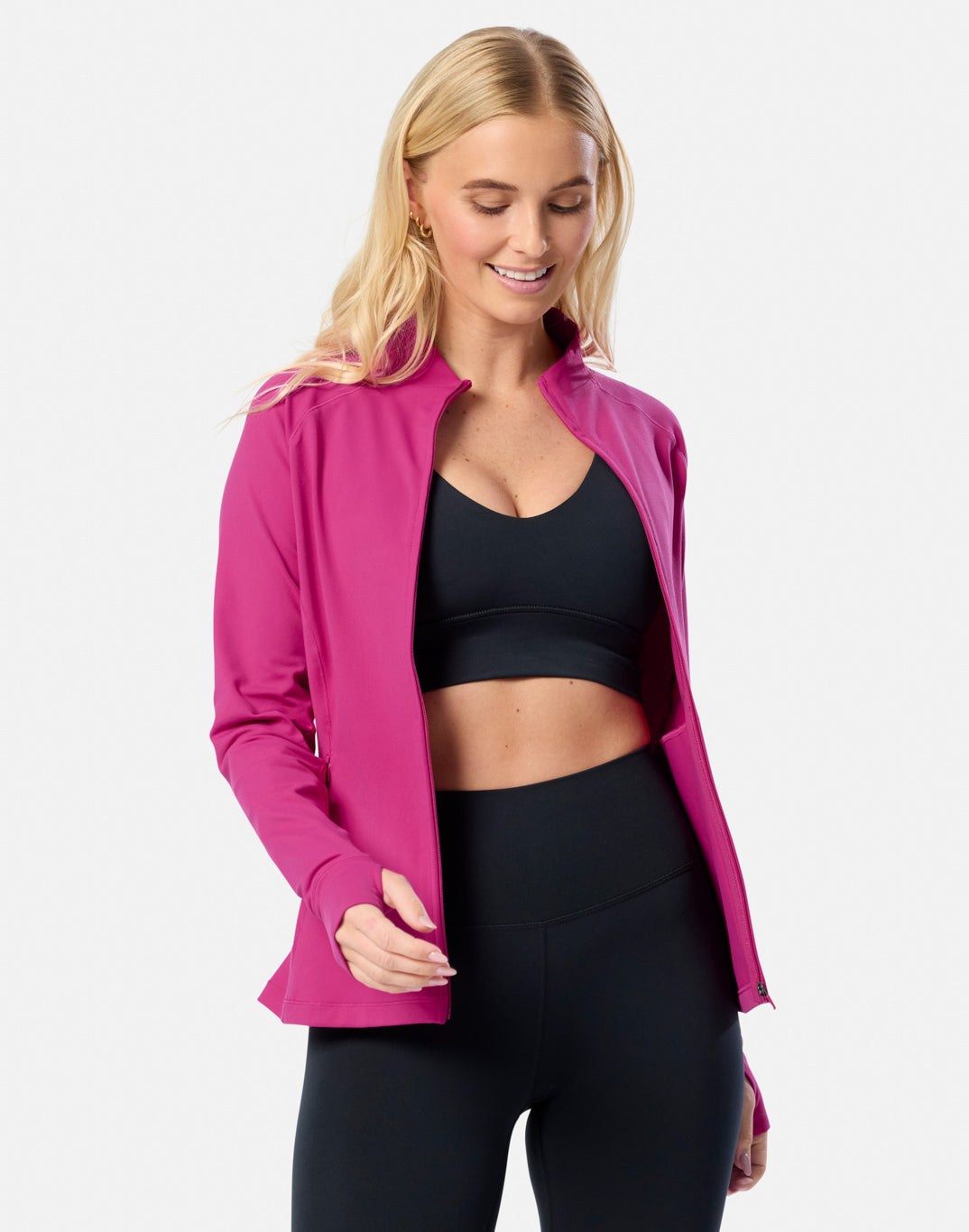 Gym+Coffee Relentless Full Zip Womens Jacket - Bog Dog Running