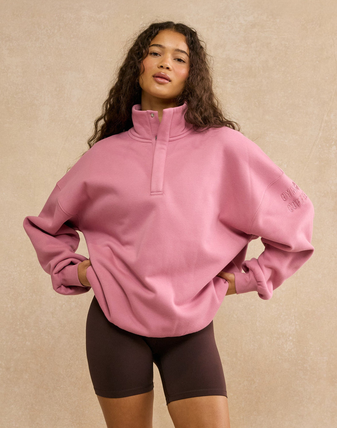 Gym+Coffee  Snap Collar Sierra Sweatshirt - Bog Dog Running