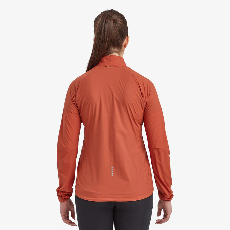 Montane Women's Featherlite Windproof Jacket Bog Dog Running