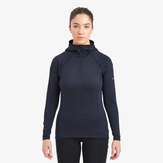 Montane Women's Protium Lite Hooded Pull On Fleece Bog Dog Running