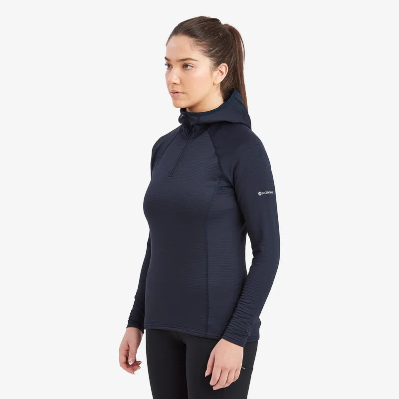 Montane Protium Lite Hooded Fleece Pull-On Women's - Bog Dog Running