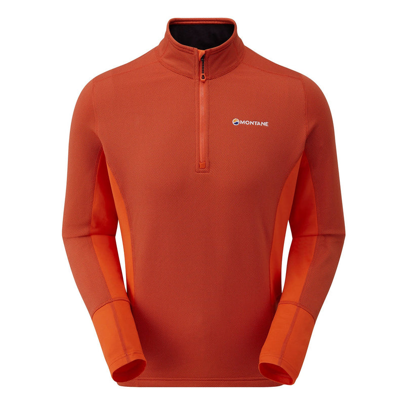 Montane Unisex Iridium Hybrid Pull-On Fleece Jacket Bog Dog Running