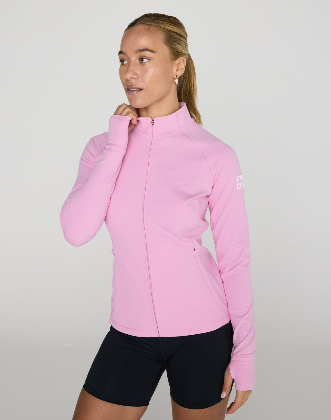 Gym+Coffee Relentless Full Zip Womens Jacket - Bog Dog Running