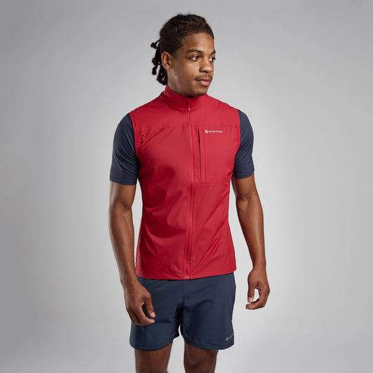 Montane Men's Featherlite Gilet - Bog Dog Running