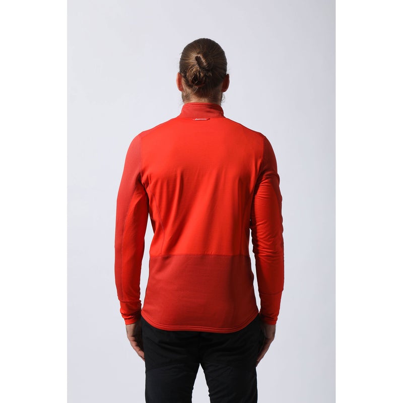 Montane Unisex Iridium Hybrid Pull-On Fleece Jacket Bog Dog Running