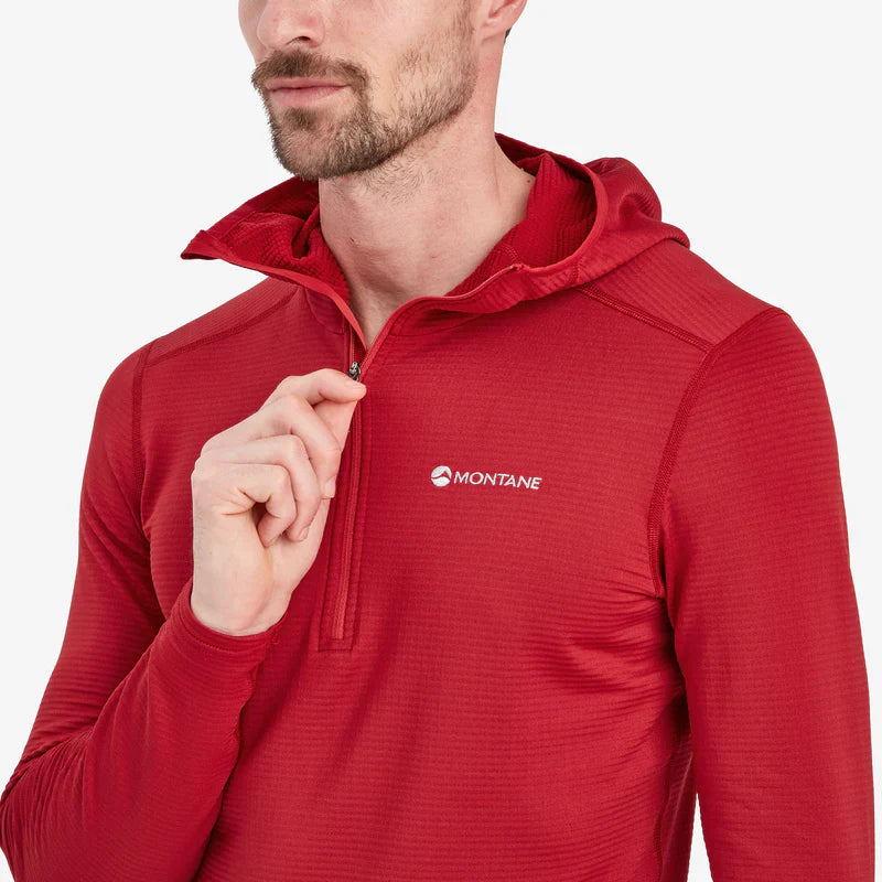 Montane Men's Protium Lite Hooded Pull On Fleece Bog Dog Running