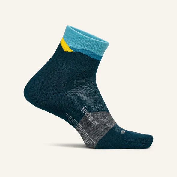 Feetures Trail Max Cushion Quarter Socks - Bog Dog Running