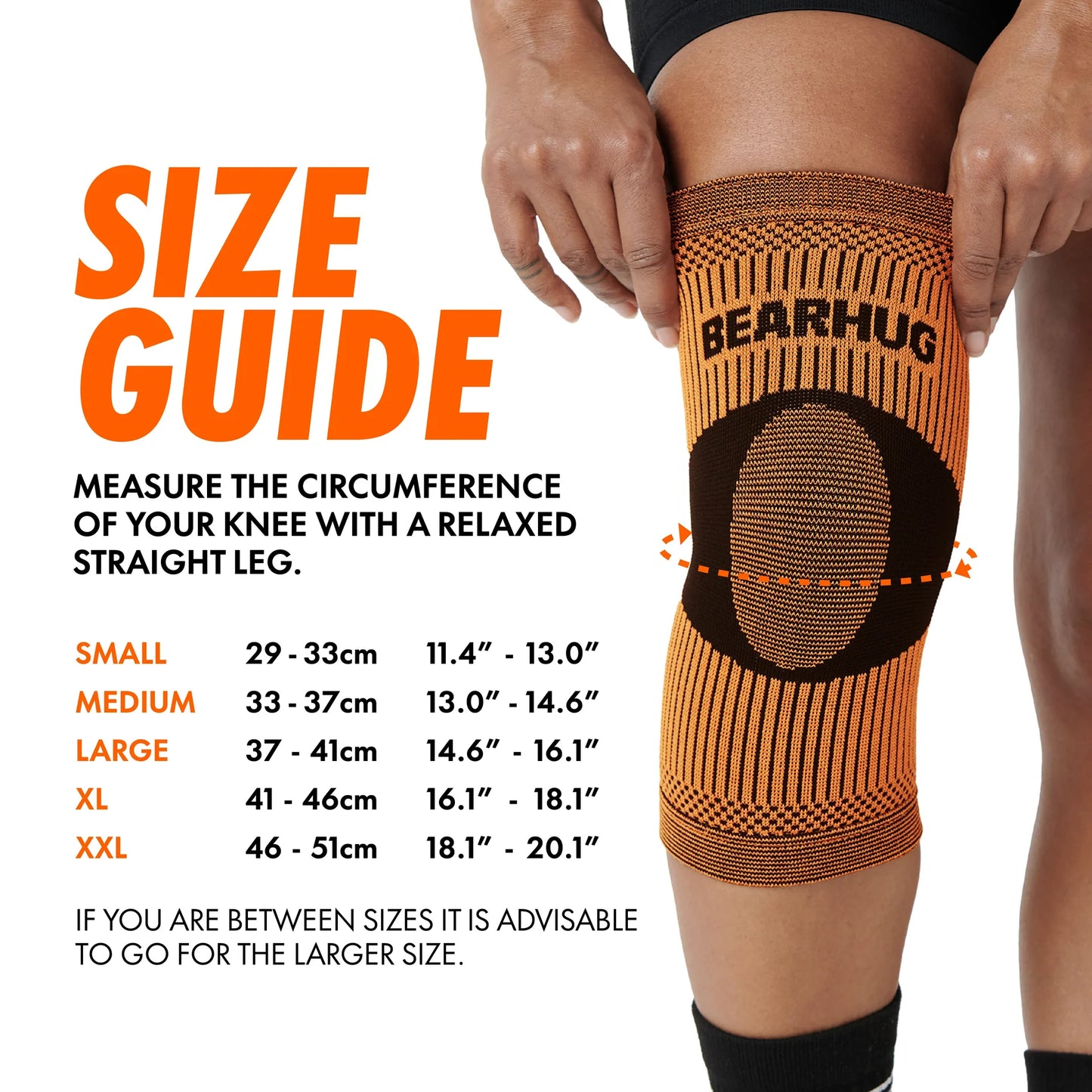 BearHug Bamboo Knee Compression Support Sleeve - Bog Dog Running