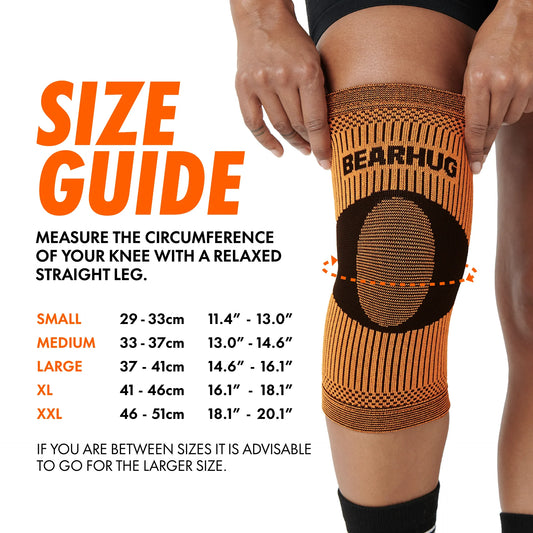 BearHug Bamboo Knee Compression Support Sleeve - Bog Dog Running