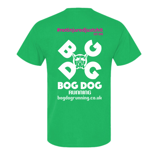 Bog Dog's Own #Notinjuredjustsh*t Unisex T-Shirt - Bog Dog Running