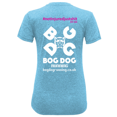 Bog Dog's Own #Notinjuredjustsh*t Women's T-Shirt - Bog Dog Running