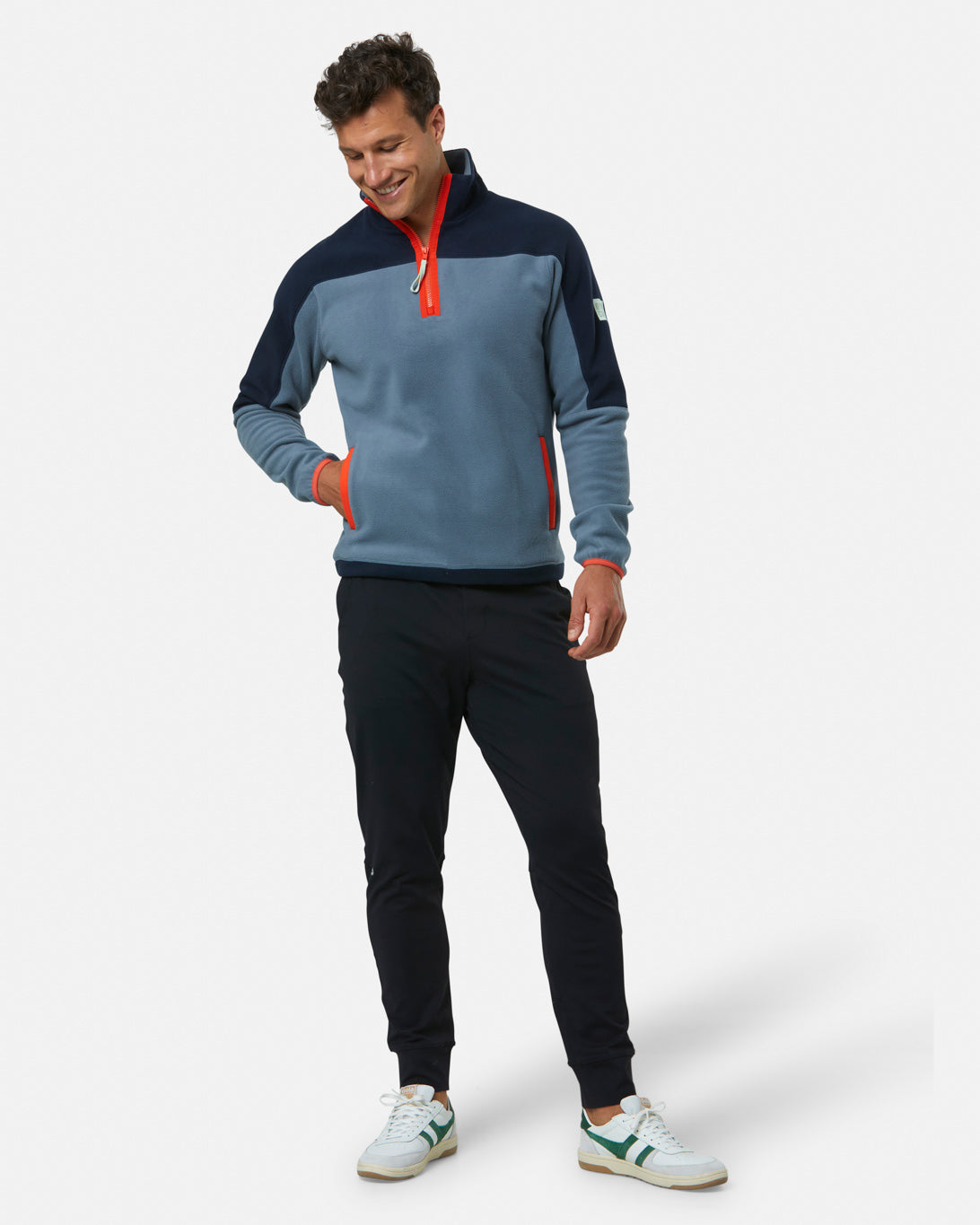Gym + Coffee Half Zip Polar Unisex Fleece - Bog Dog Running