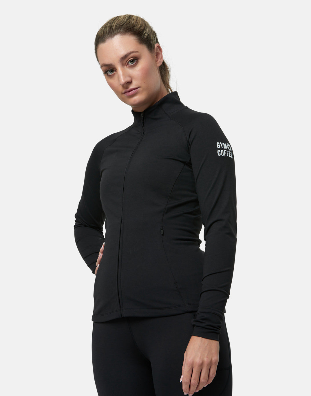 Gym+Coffee Relentless Full Zip Womens Jacket - Bog Dog Running