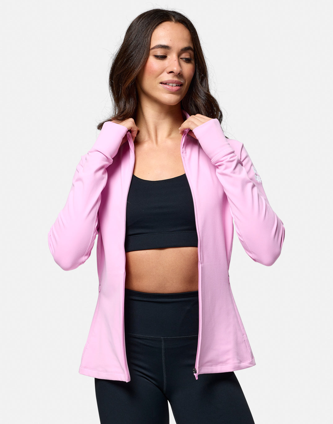 Gym+Coffee Relentless Full Zip Womens Jacket - Bog Dog Running