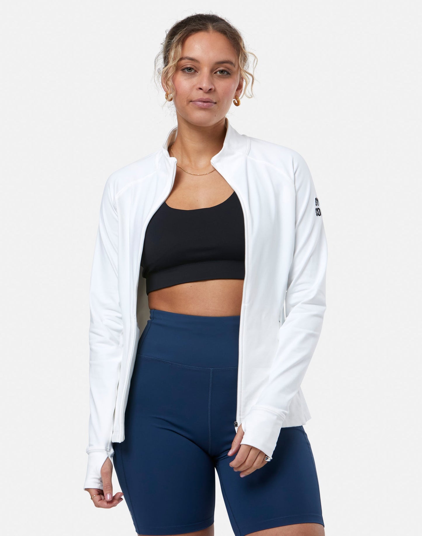 Gym+Coffee Relentless Full Zip Womens Jacket - Bog Dog Running