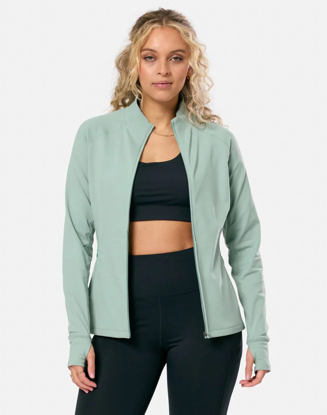 Gym+Coffee Relentless Full Zip Womens Jacket - Bog Dog Running