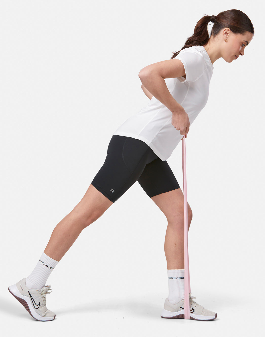 Gym+Coffee Relentless Womens Bike Short - Bog Dog Running