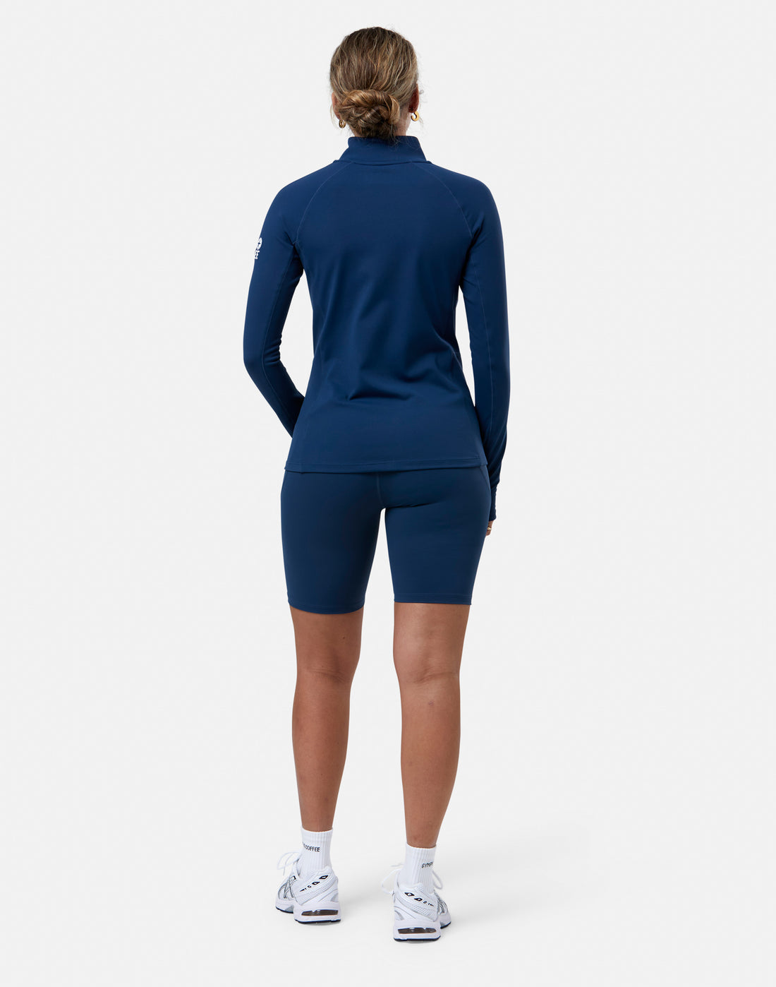 Gym+Coffee Relentless 1/4 Zip Ladies Top - Bog Dog Running
