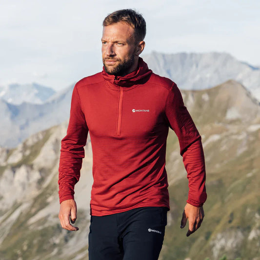 Montane Men's Protium Lite Hooded Pull On Fleece Bog Dog Running