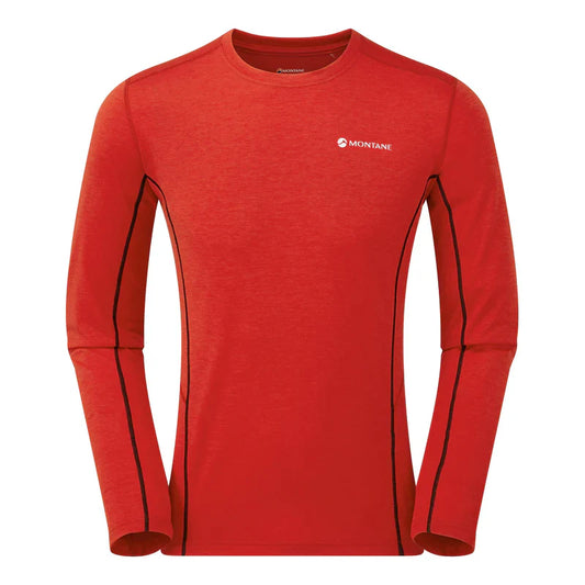 Montane Men's Dart Long Sleeve T-Shirt Bog Dog Running
