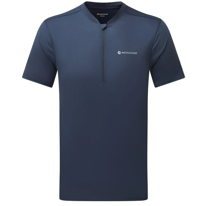 Montane Dart Nano Zip T-Shirt for Men - Bog Dog Running