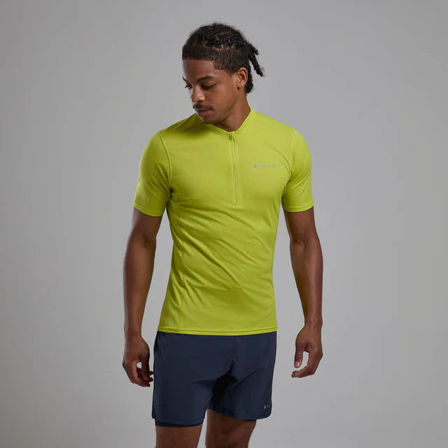 Montane Dart Nano Zip Men's T-Shirt - Bog Dog Running