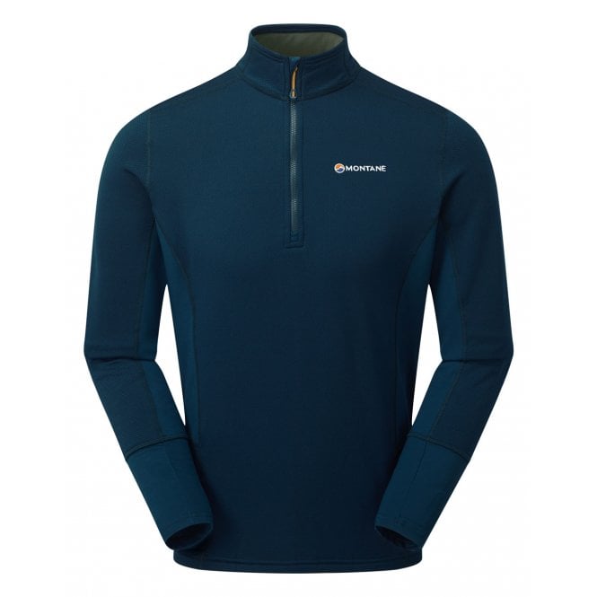 Montane Unisex Iridium Hybrid Pull-On Fleece Jacket Bog Dog Running