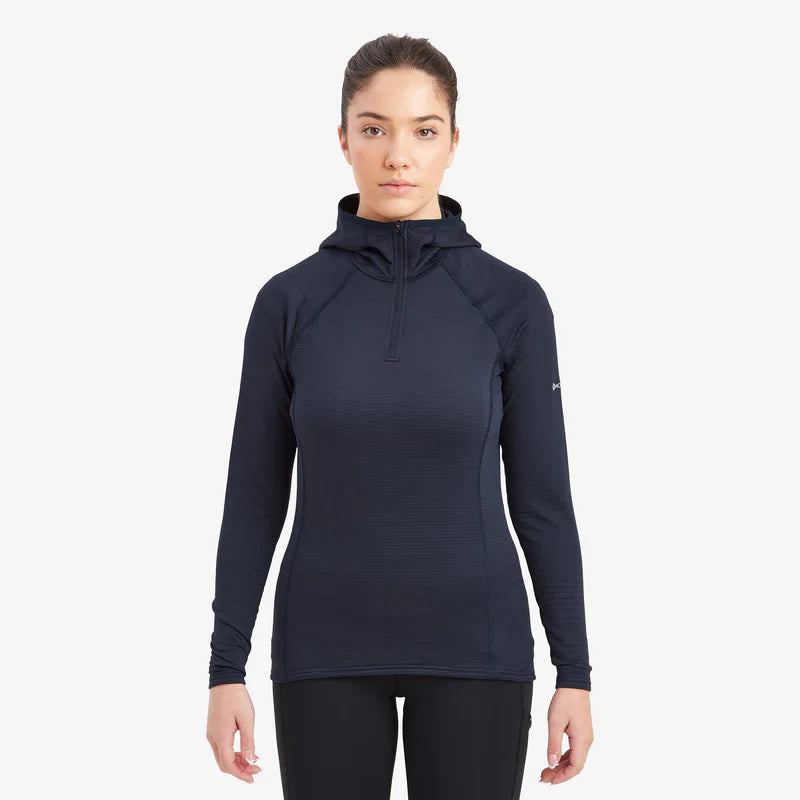 Montane Women's Protium Lite Hooded Pull On Fleece Bog Dog Running