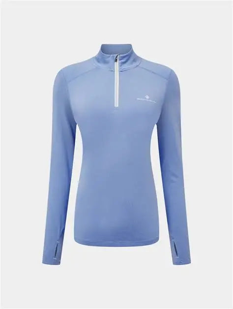 Ronhill Life Practice 1/2 Zip Blue/Vanilla - Bog Dog Running