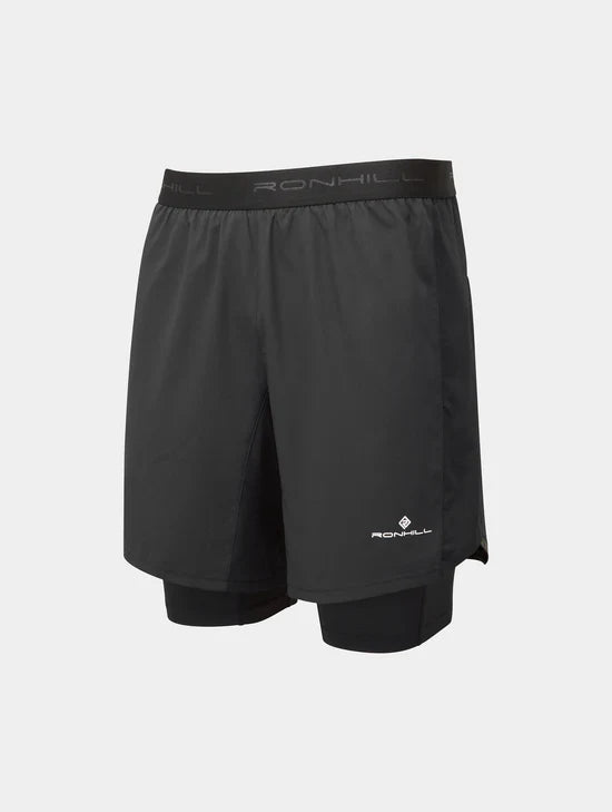 Ronhill Tech 7" Men's Twin Short - Bog Dog Running