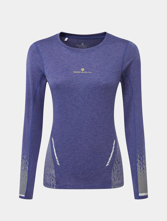 Ronhill Tech Reflect Long Sleeve Women's T-shirt - Bog Dog Running