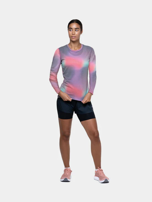 Ronhill Tech Golden Hour Women's Long Sleeve T-shirt - Bog Dog Running