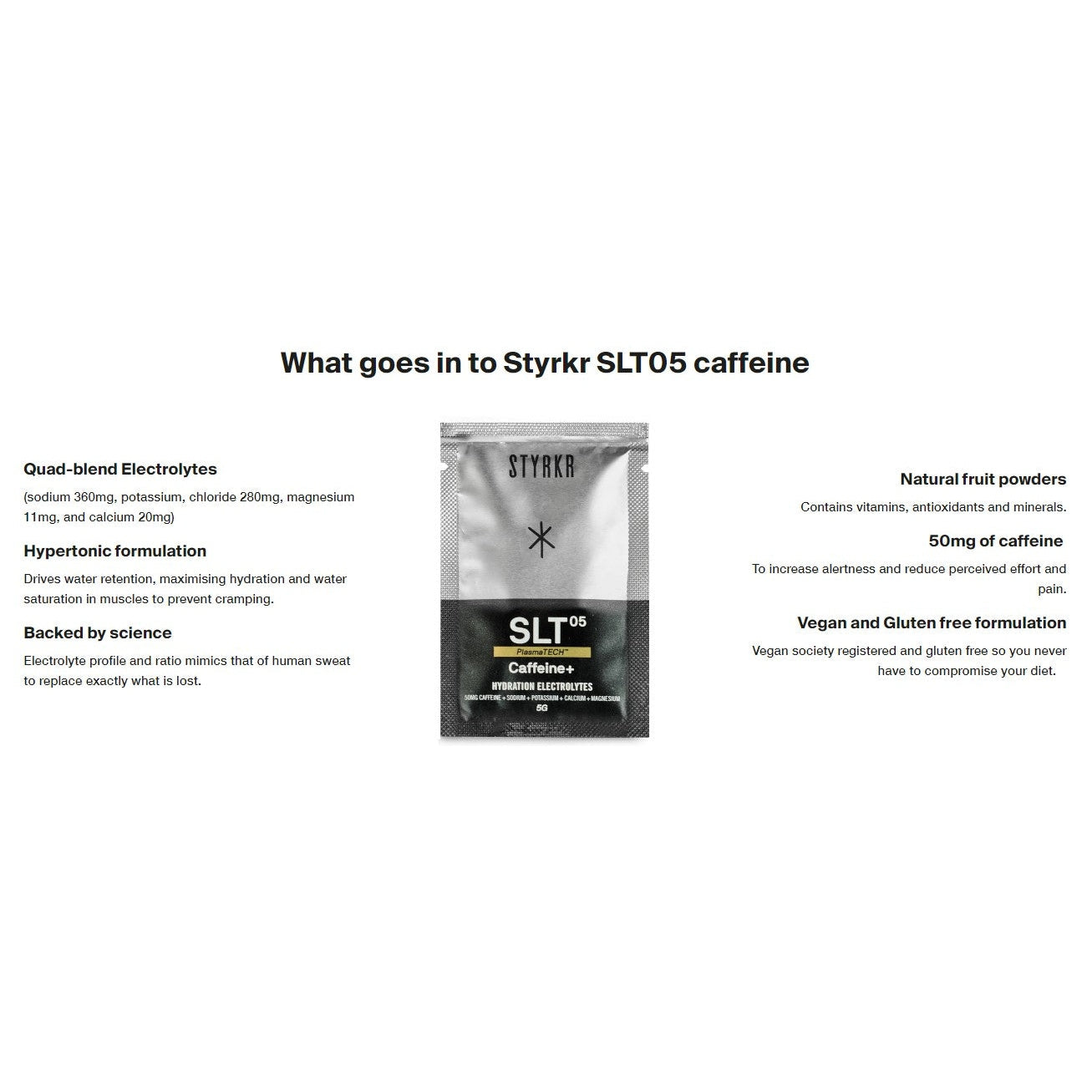 STYRKR Caffeine Quad-Blend Electrolyte Powder Pack of 6 Bog Dog Running
